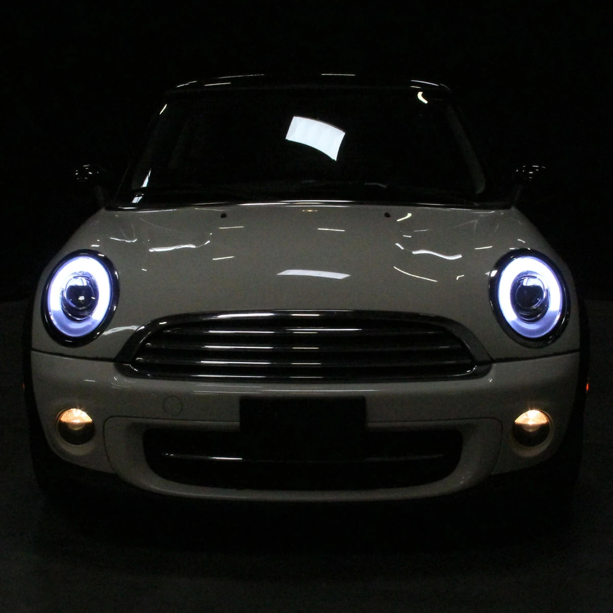 2007-2015 Mini Cooper R55 R56 R57 R58 R59 Projector Headlights w/ LED Turn Signal Lights (Chrome Housing/Clear Lens)