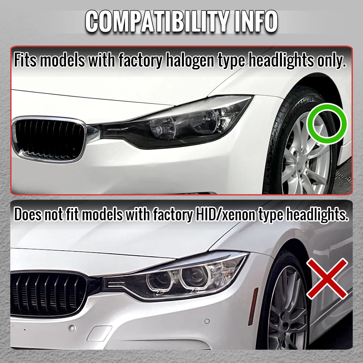 2012-2015 BMW F30 3 Series Sedan Projector Headlights w/ Switchback Sequential LED Turn Signal (Chrome Housing / Clear Lens)