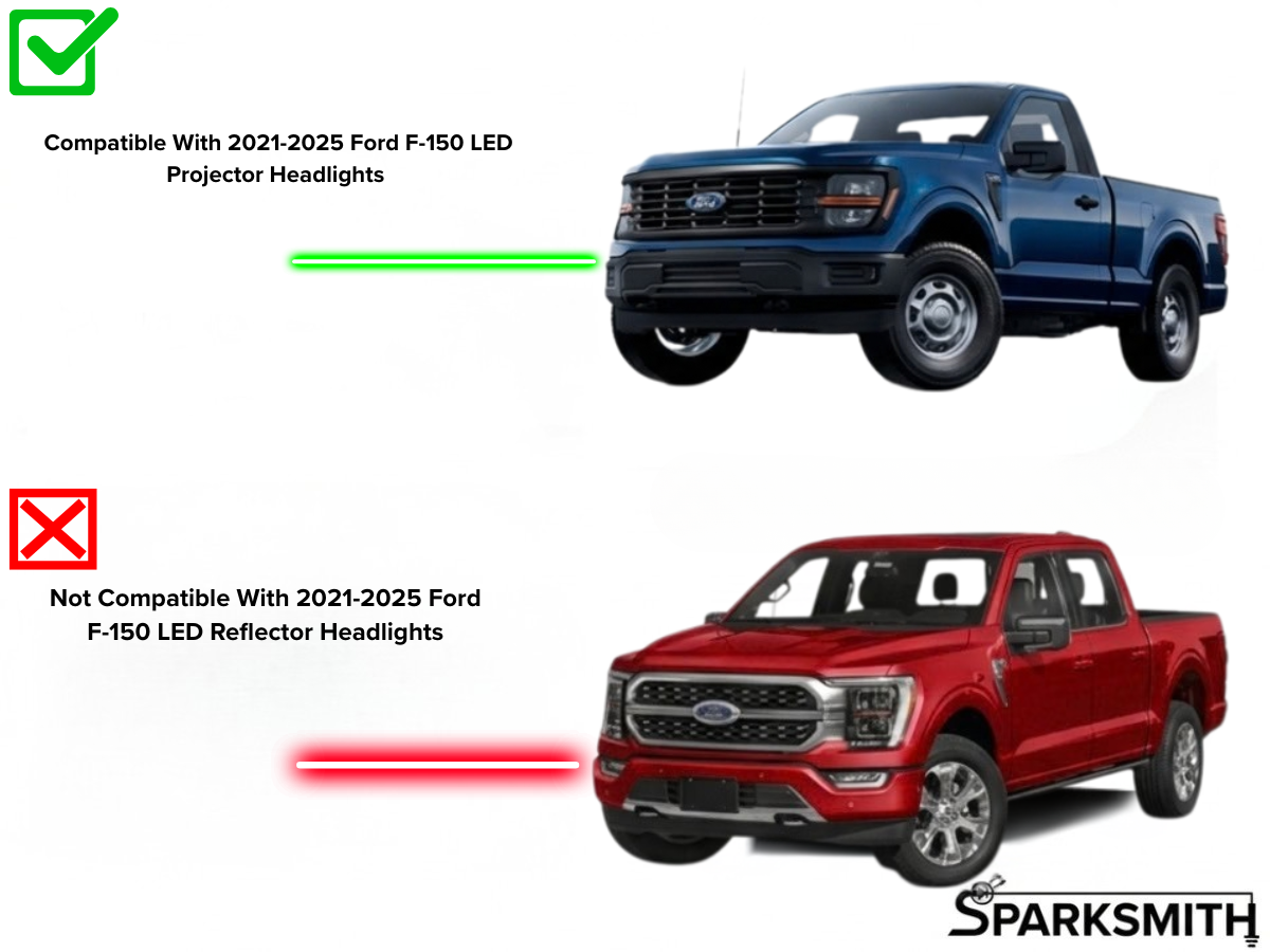Ford F-150 Parking Lights Adapter for LED Projector Headlights (2021-2025)