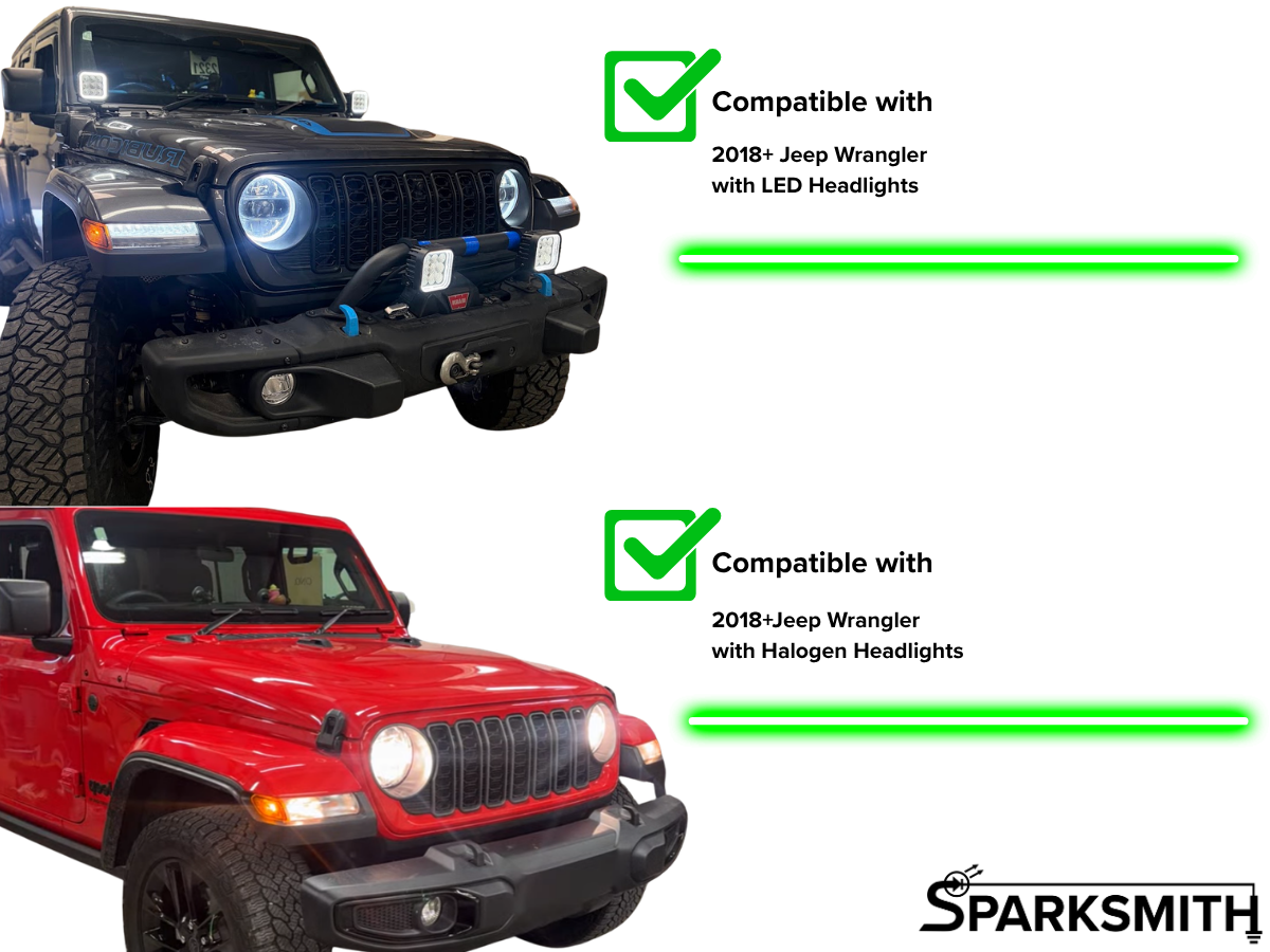 18-27 Jeep Wrangler/Gladiator (JL/JLT) Plug & Play DRL & Turn Signal Adapters