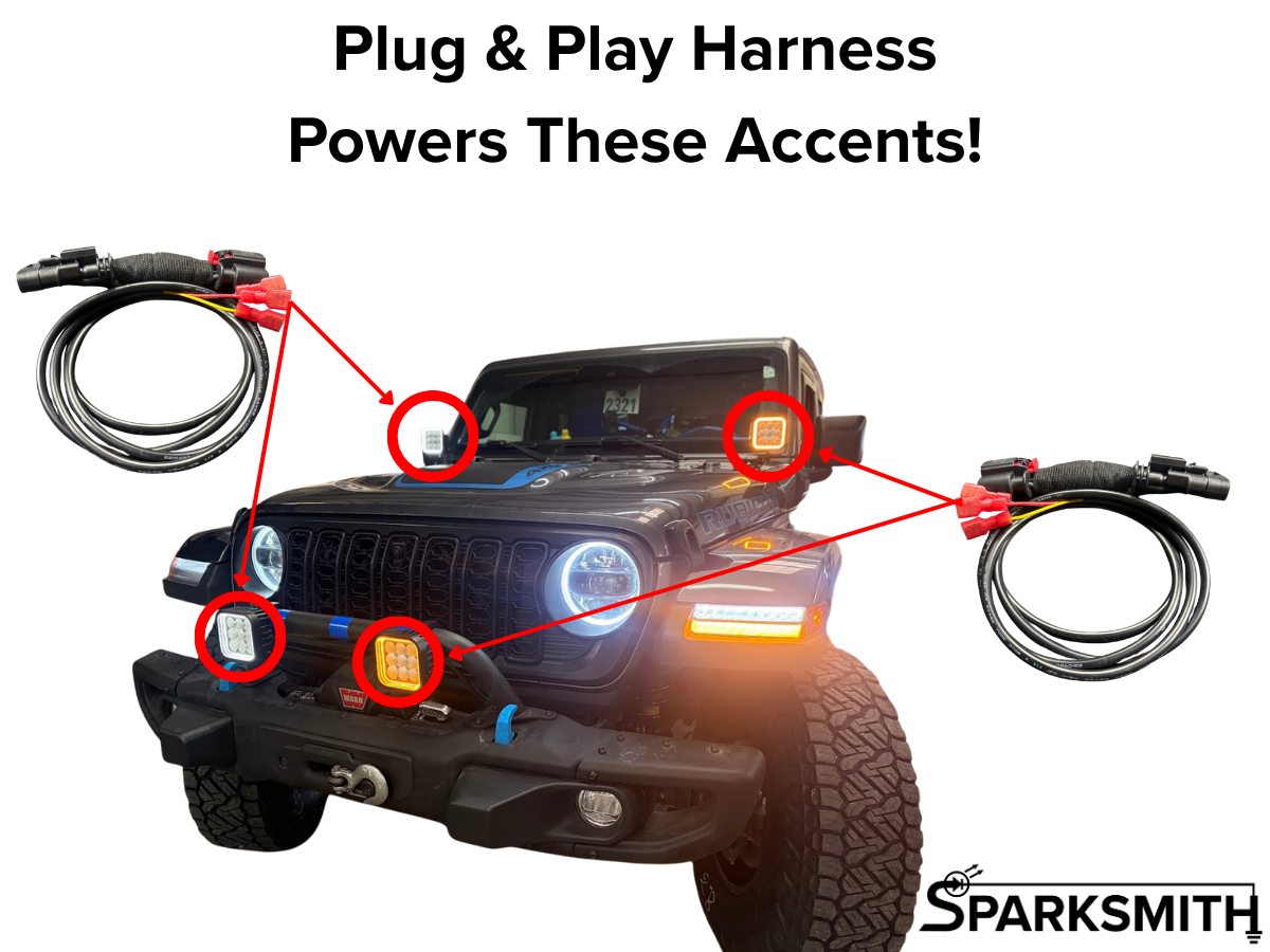 18-27 Jeep Wrangler/Gladiator (JL/JLT) Plug & Play DRL & Turn Signal Adapters