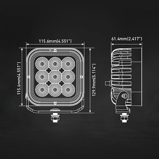 Shark-Lite Series Offroad LED Flood Light w/ Switchback DRL (sold individually)