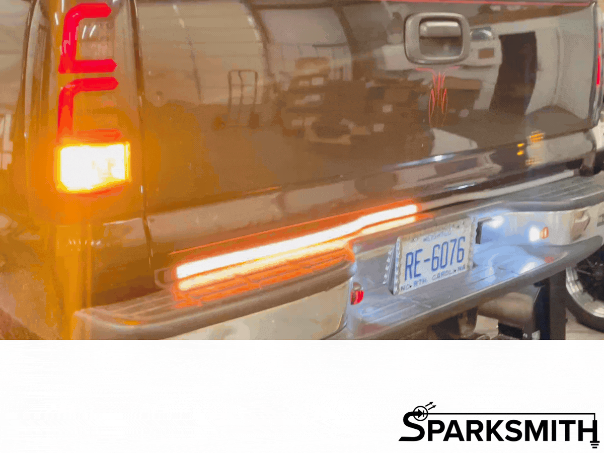 5-Function Tailgate Bar: User-Selectable Turn & Running Light Functions (w/ Remote!)