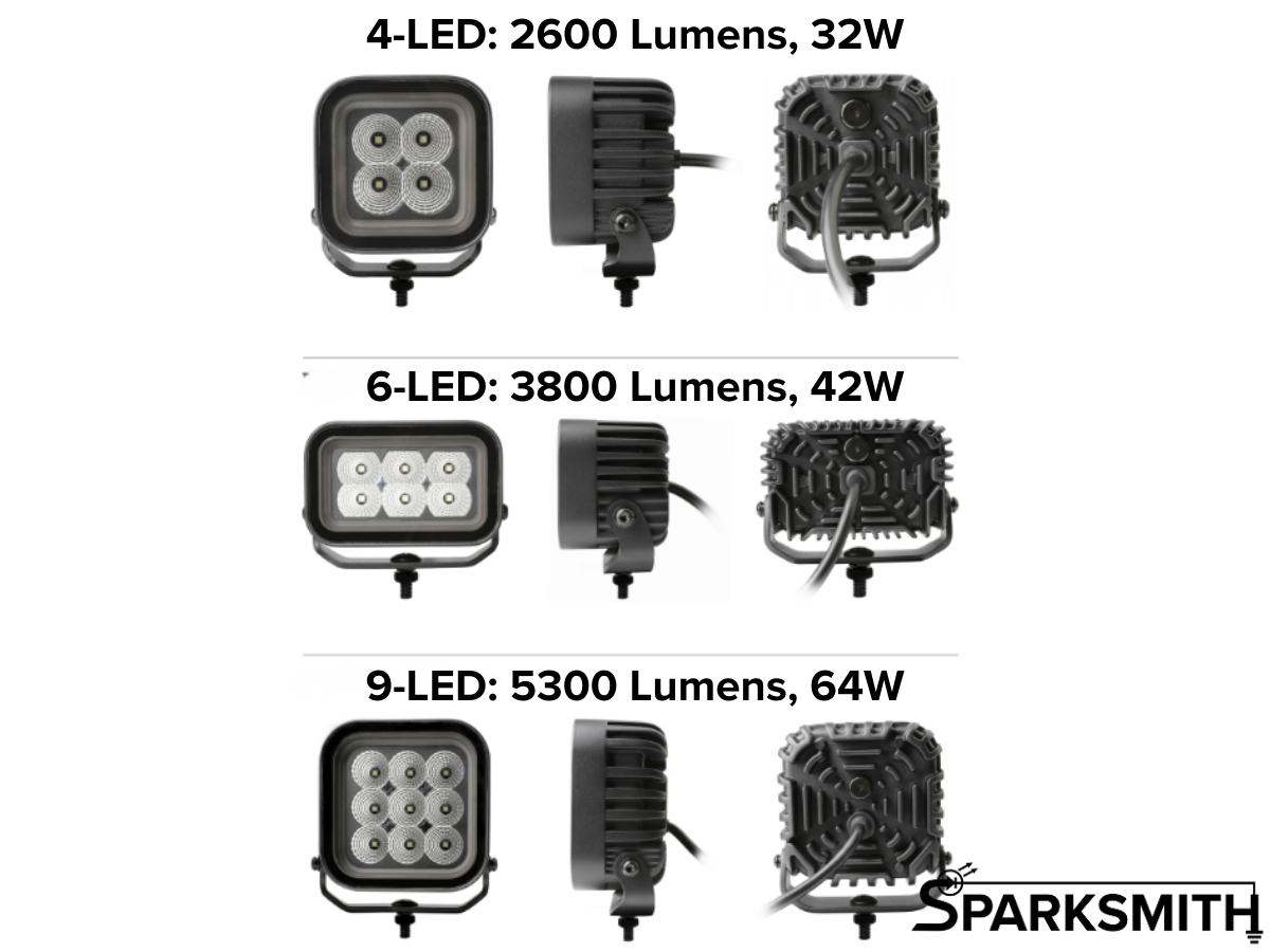 Shark-Lite Series Offroad LED Flood Light w/ Switchback DRL (sold individually)