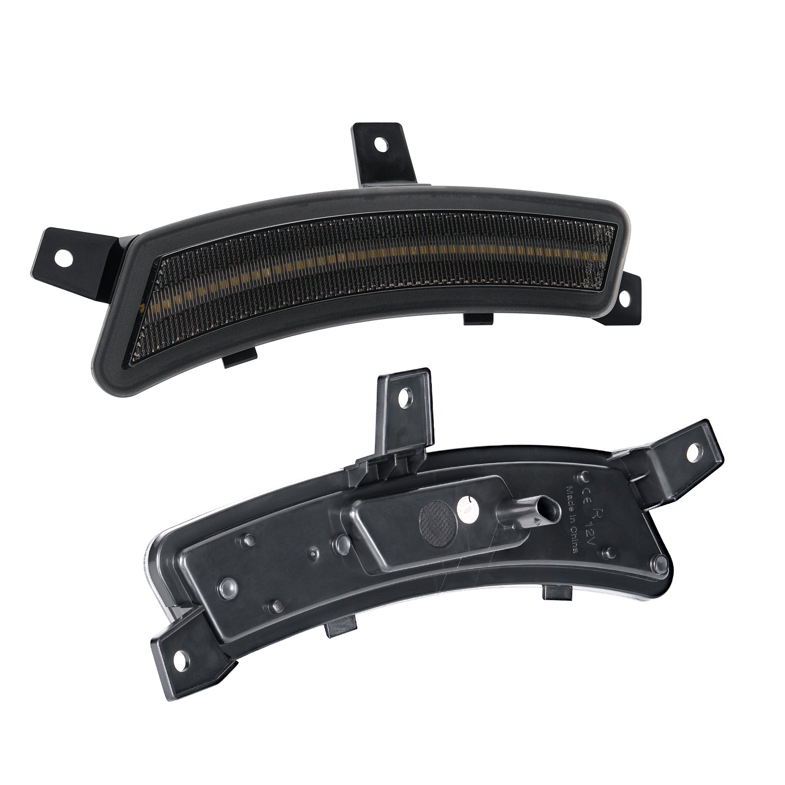 2025+ Yukon, Tahoe, Escalade: White Animated LED Side Marker, Smoked Lens