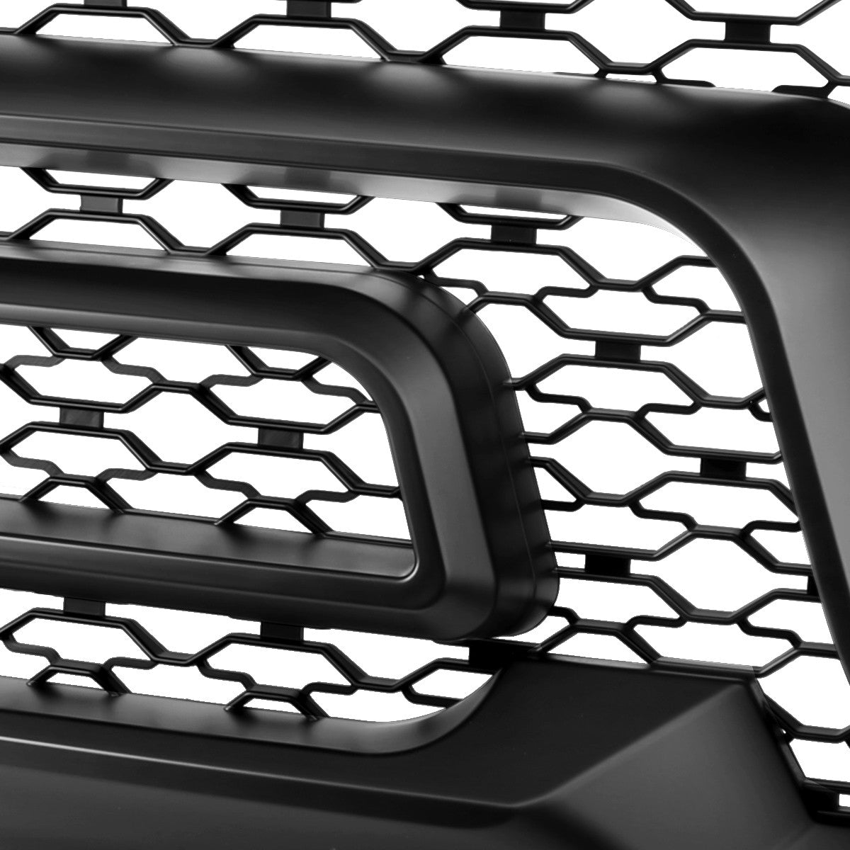 Grille+ 2010-2018 Dodge RAM 2500/3500 Rebel Style Grille w/ Amber LED Lights