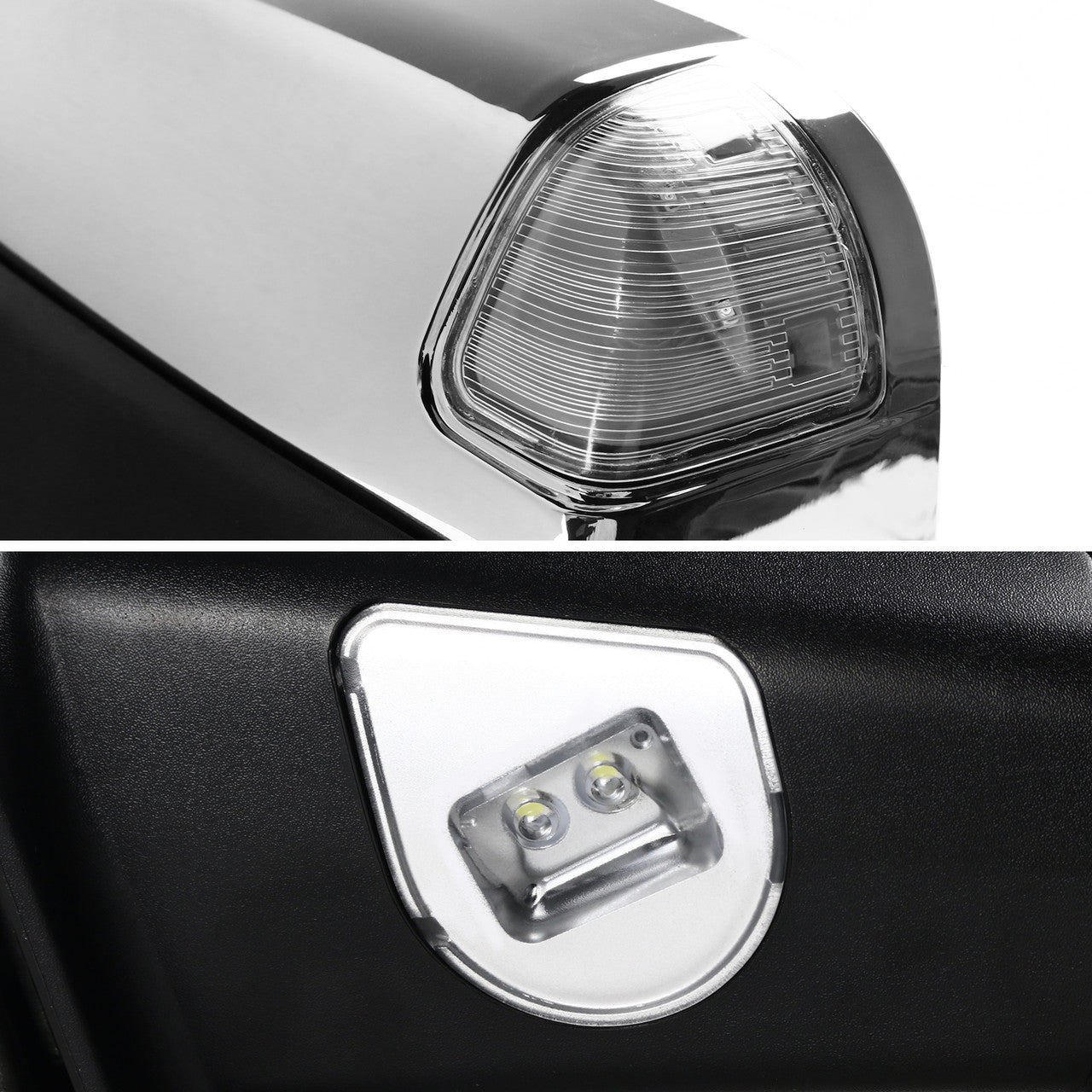 2002-2009 Dodge RAM Power Adjustable, Heated, & Manual Fold Towing Mirrors w/ LED Turn Signal & Puddle Lights