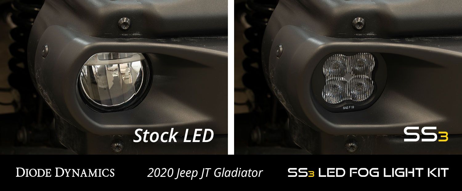 SS3 LED Fog Light Kit for 2018-2022 Jeep JL Wrangler