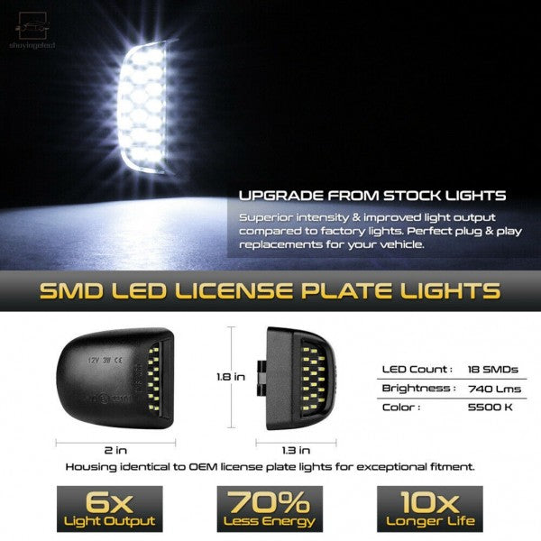 Silverado LED License Plate Light