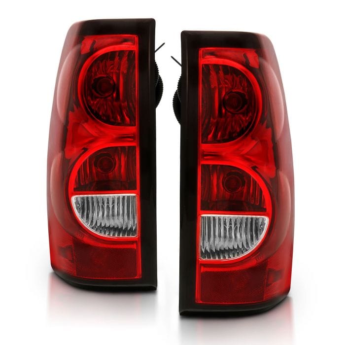 CHEVY SILVERADO 03-06 1500/2500/3500 / 07 CLASSIC TAIL LIGHTS RED/CLEAR LENS W/ BLACK TRIM (OE TYPE) (DOES NOT FIT DUALLY MODELS)