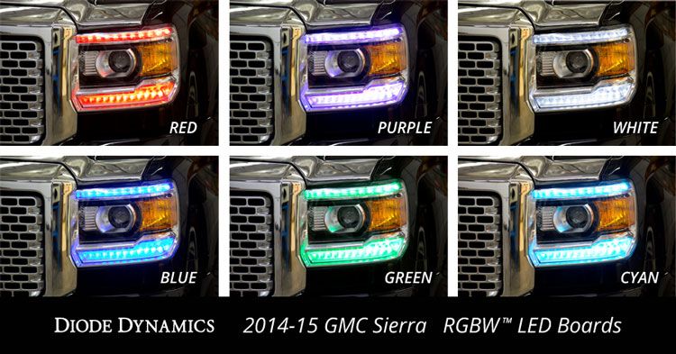 2014-2015 GMC Sierra RGBW DRL Boards