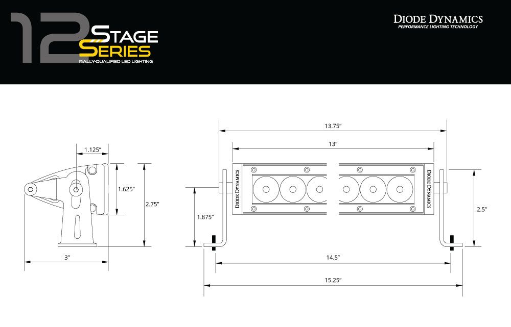 Diode Dynamics Stage Series Light Bar - White
